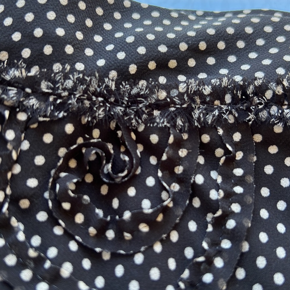 Max Studio women’s polka dot miniskirt blk&white fully lined medium - Picture 17 of 17